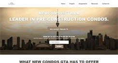 Desktop Screenshot of newcondosgta.ca